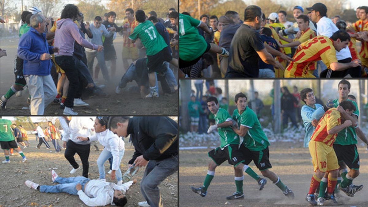 Pi As En La Rosarina El Cl Sico De Ludue A Termin En Una Batalla Campal