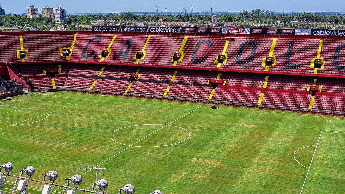 Así luce el estadio de Colón para recibir a Olimpia