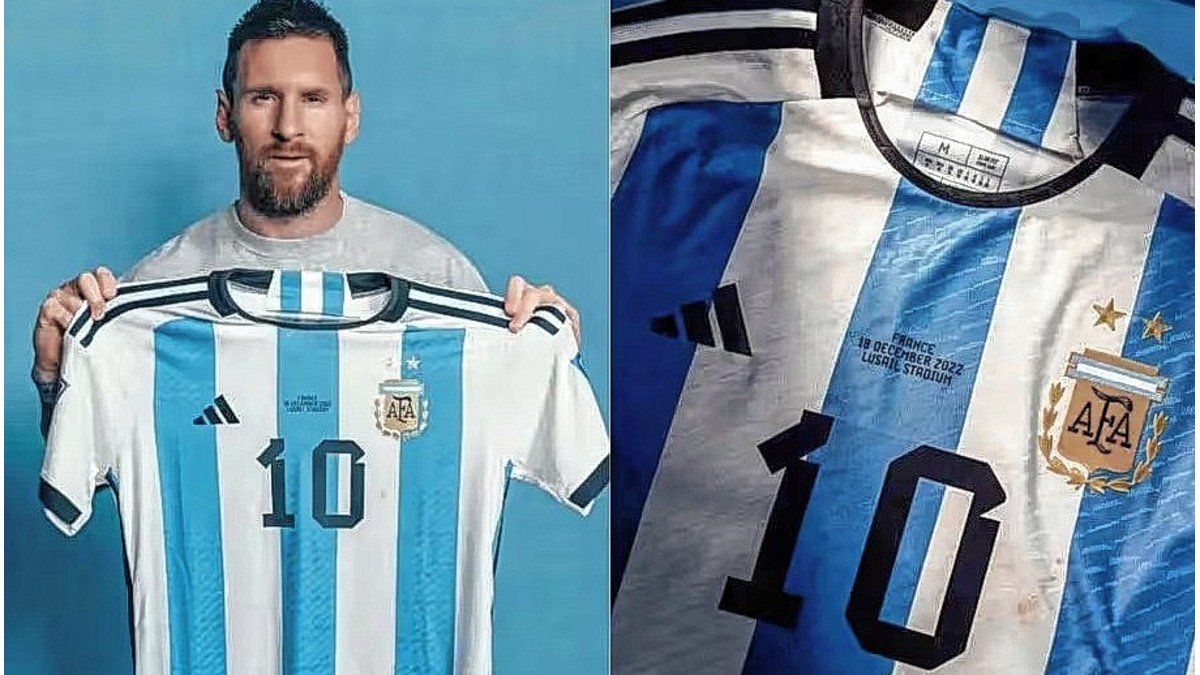 Messi subastará seis camisetas que utilizó en Qatar 2022