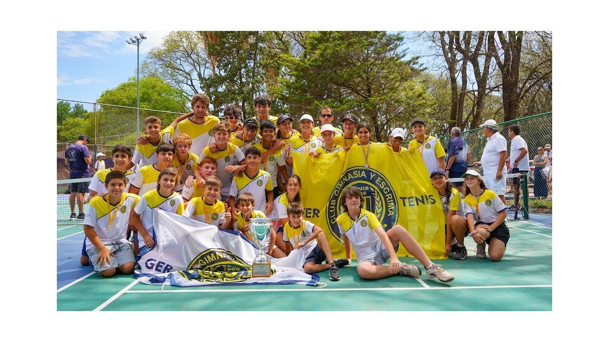 Tenis Gimnasia se quedó con la copa Interclubes de menores