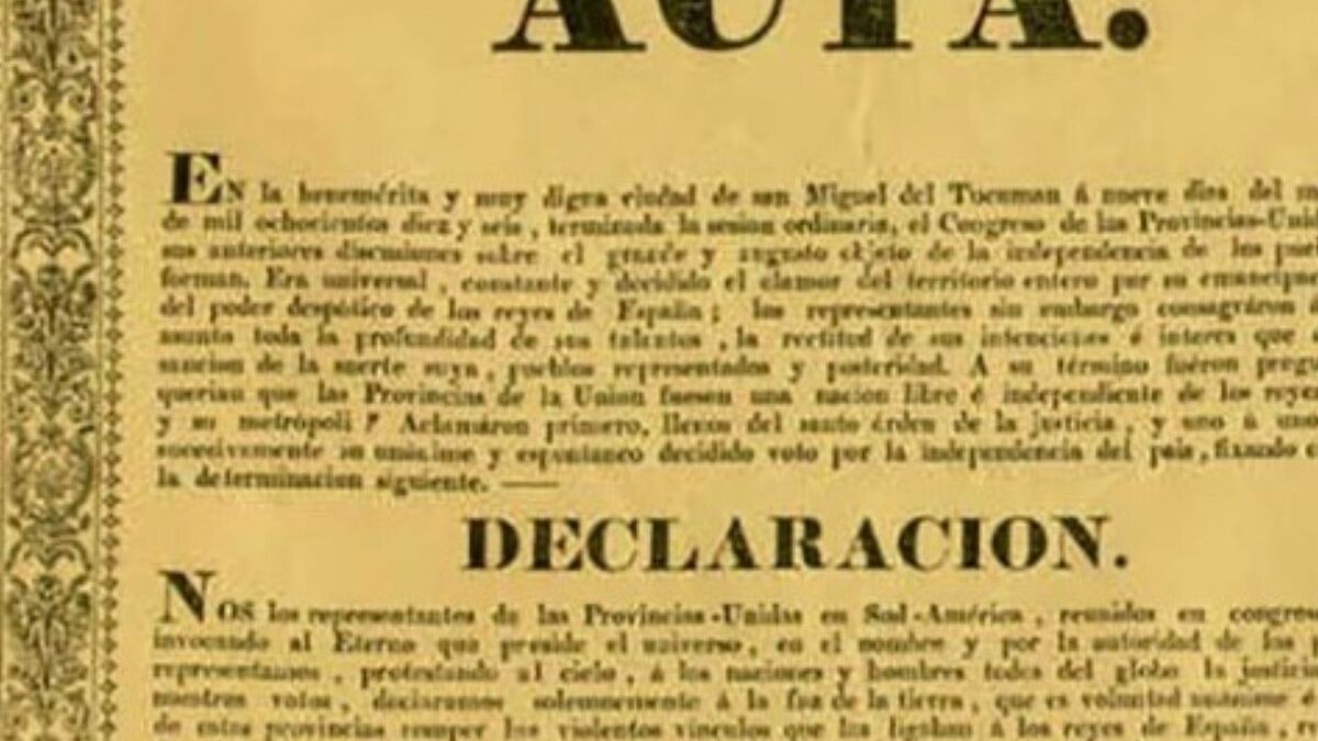 El Acta De La Independencia