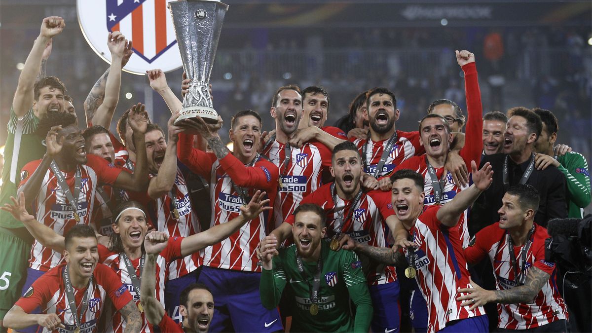 El Atlético Madrid de Simeone campeón de la Europa League de la mano