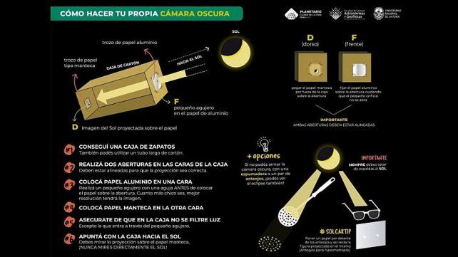 Cómo hacer una caja oscura casera para poder ver el eclipse