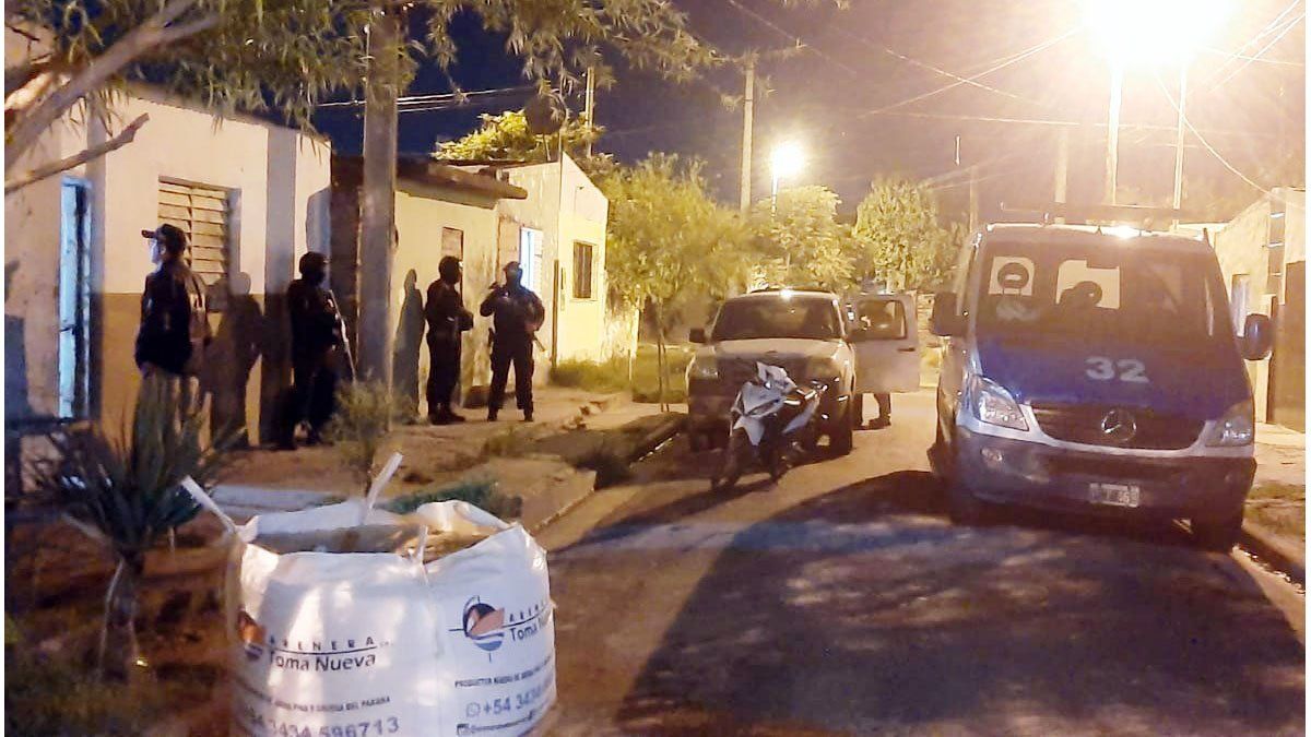 Allanaron por un homicidio y encontraron un búnker de drogas