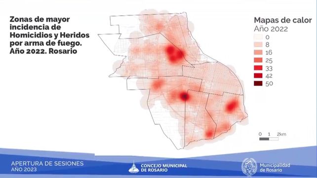 Qué muestran los tres mapas que exhibió el intendente Javkin en el Concejo