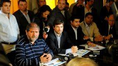 Juan Milito (izquierda) en una conferencia de prensa. Juan Milito (izquierda) en una conferencia de prensa.