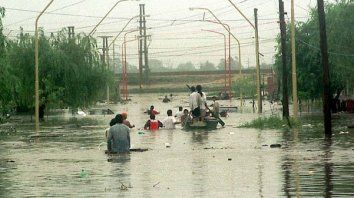 En 2003 se desbordó el río Salado y el agua se metió en el casco urbano con una contundencia inusual. En 2003 se desbordó el río Salado y el agua se metió en el casco urbano con una contundencia inusual.