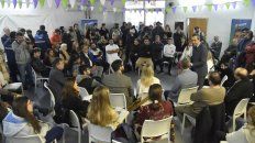 El candidato del Frente Progresista en la presentación de sus proyectos. El candidato del Frente Progresista en la presentación de sus proyectos.