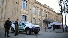 En las inmediaciones de la Estación Belgrano ya hay un fuerte operativo de seguridad de las fuerzas federales. (Foto: diario Uno de Santa Fe) En las inmediaciones de la Estación Belgrano ya hay un fuerte operativo de seguridad de las fuerzas federales. (Foto: diario Uno de Santa Fe)