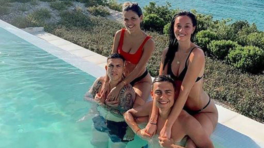 Oriana Sabatini y Paulo Dybala con amigos en las Islas ...