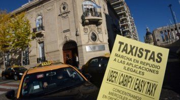 Reclamo. Los taxistas habían pedido sanciones para las aplicaciones. Reclamo. Los taxistas habían pedido sanciones para las aplicaciones.