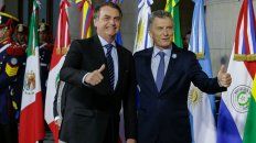 Bolsonaro, presidente de Brasil, y Macri durante la Cumbre del Mercosur. Bolsonaro, presidente de Brasil, y Macri durante la Cumbre del Mercosur.
