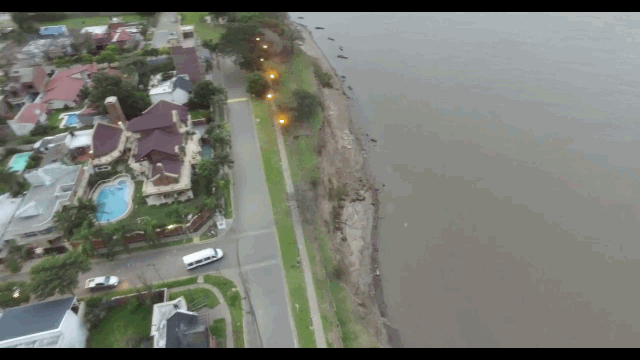 Un dron filmó la imponente mansión de Juárez