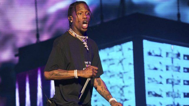 El rapero estadounidense Travis Scott, otra de las estrellas del Lollapalooza Argentina 2020.