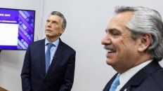 Macri y Alberto Fernández, en la previa del debate presidencial. Macri y Alberto Fernández, en la previa del debate presidencial.