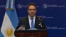 El titular del BCRA lamentó la incertidumbre en la previa de las elecciones. El titular del BCRA lamentó la incertidumbre en la previa de las elecciones.