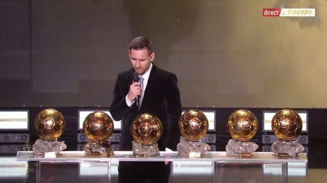 Messi sigue haciendo historia: ganó el sexto Balón de Oro