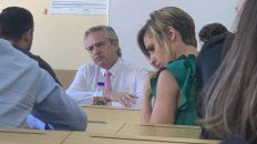 Fernández fue a la Facultad de Derecho a tomar examen