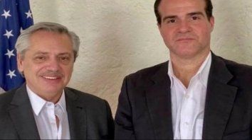 Claver y Fernández en México, cuando visitó López Obrador antes de asumir la Presidencia&nbsp; &nbsp; &nbsp; &nbsp; &nbsp; &nbsp; 
