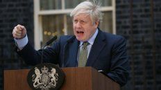 Gané. Johnson da su discurso de la victoria en el 10 de Downing Street.