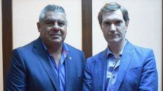 Claudio Tapia y Mariano Elizondo, los presidentes de la AFA y Superliga, respectivamente, Claudio Tapia y Mariano Elizondo, los presidentes de la AFA y Superliga, respectivamente,