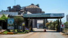 La planta de la empresa agroexportadora Vicentín en Santa Fe. La planta de la empresa agroexportadora Vicentín en Santa Fe.