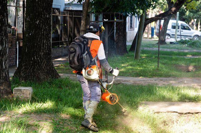 El municipio intensifica las tareas de desmalezado en los barrios