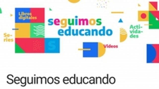 Seguimos educando. La plataforma abarca alternativas de autoaprendizaje, sugerencias para familias y docentes, pel&iacute;culas y propuestas did&aacute;cticas.