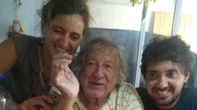 Ultimo cumple. El 19 de abril, en medio de la pandemia, Trinche celebr&oacute; sus 74 a&ntilde;os con Mar&iacute;a Laura y Nicol&aacute;s.