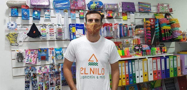Lucas Bracco trabaja en el negocio familiar.