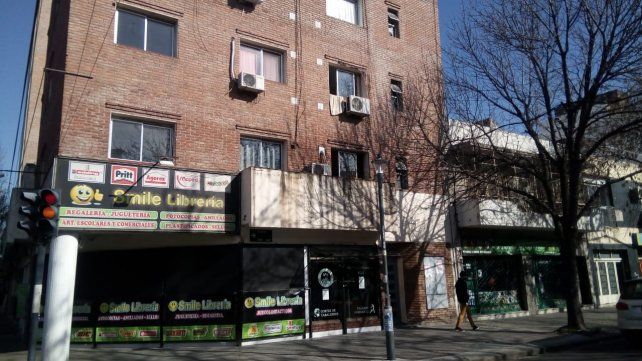 El edificio de barrio Agote donde ocurrió la tragedia. 