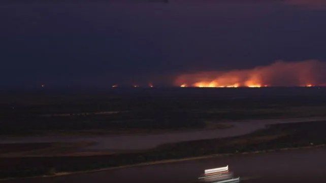 Los incendios en las islas extienden en una muy amplia zona. 