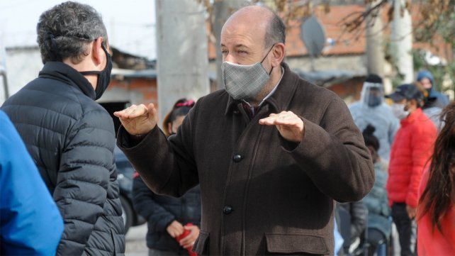 El secretario de Salud y el intendente de Rosario. 