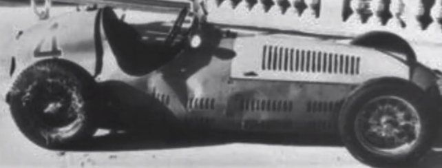 Así quedó la Maserati, golpeada en el costado derecho del cockpit. Pián fue despedido.