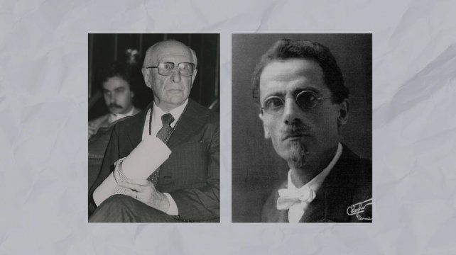 Los matemáticos Luis Santaló y Beppo Levi.