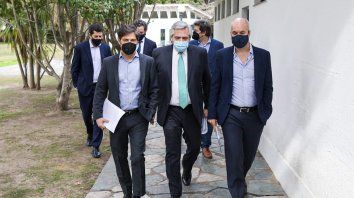 Kicillof, Fernández y Rodríguez Larreta Kicillof, Fernández y Rodríguez Larreta