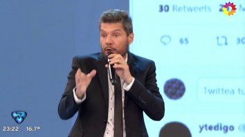 tinelli enfurecido con lourdes sanchez: es un desastre lo que dijo tinelli enfurecido con lourdes sanchez: es un desastre lo que dijo