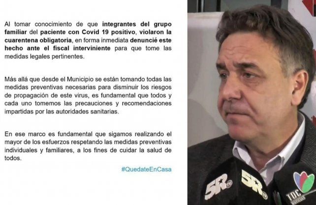 El mensaje del intendente de Firmat