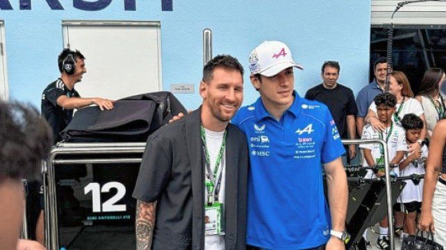 Lionel Messi estuvo presente en el Gran Premio de Miami.