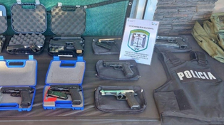 Dos detenidos y 18 pistolas secuestradas a una banda ligada a la reclusa Fea González