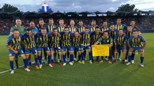 El plantel de Central completo que hizo un buen partido en la final ante el Matador de Victoria. (Foto: @tigreminutocero)