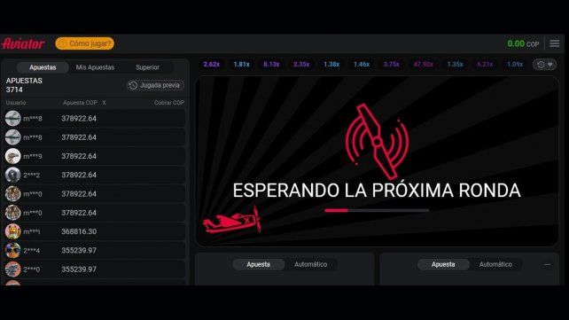 Aviator es un juego en el que es muy sencillo apostar y ganar.