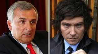 El titular de la UCR, Gerardo Morales, no quiere a Javier Milei en Juntos por el Cambio.&nbsp;