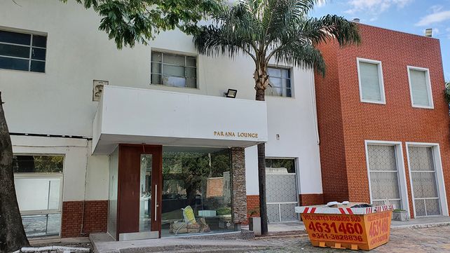 El frente del ex Paraná Lounge, hoy objeto de reformas