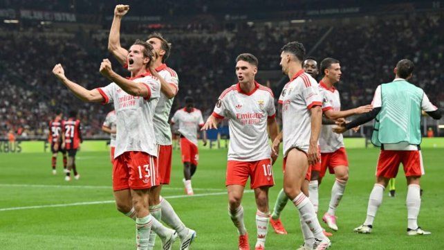 Benfica dio la nota al derrotar a Milan en el inicio de la Europa League
