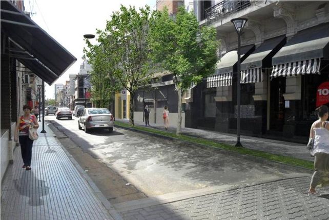 Comenzaron los trabajos para la remodelación de calle Hipólito Yrigoyen