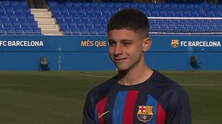 Lucas Román, de 18 años, es una de las apuestas que realizó la entidad azulgrana. (Imagen de video)