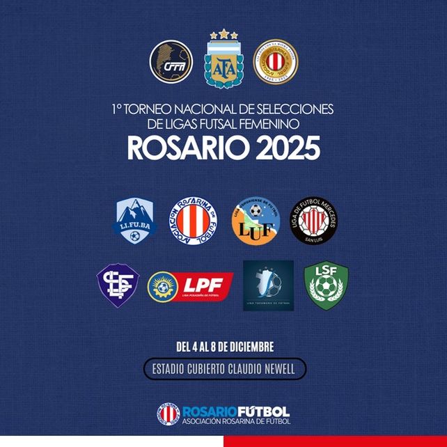 Rosario será sede del torneo nacional de selecciones femenino en el futsal 2025
