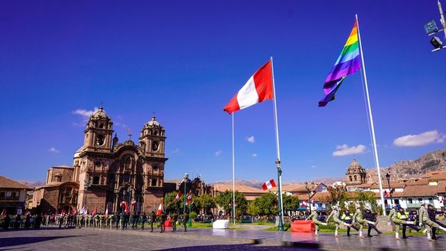 Plaza mayor de Cusco, Perú. 