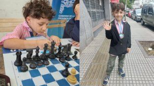 Iktán Tobares: campeón entrerriano sub 8 de ajedrez